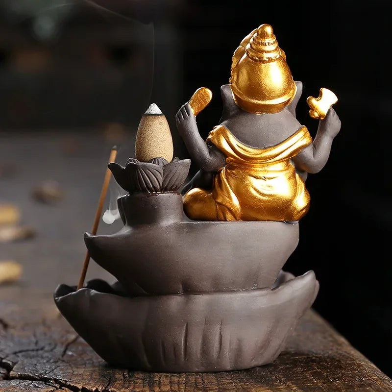 Ganesha Backflow Incense Burner