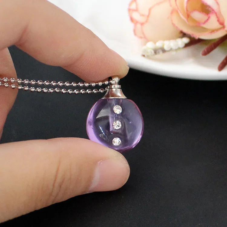 Purple Aromatherapy Necklace