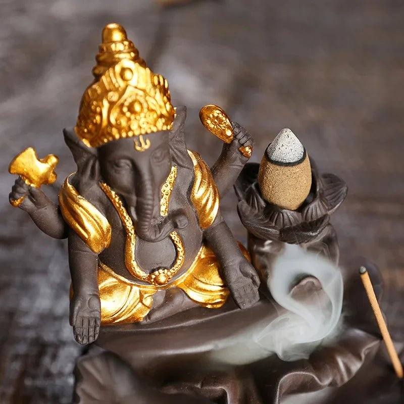 Ganesha Backflow Incense Burner