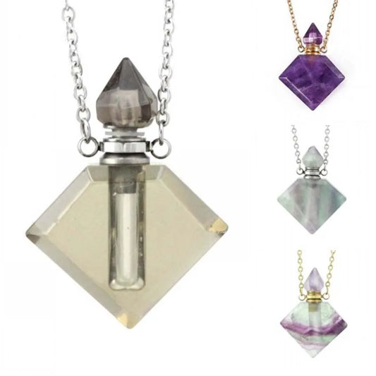Natural Stone Diffuser Necklace