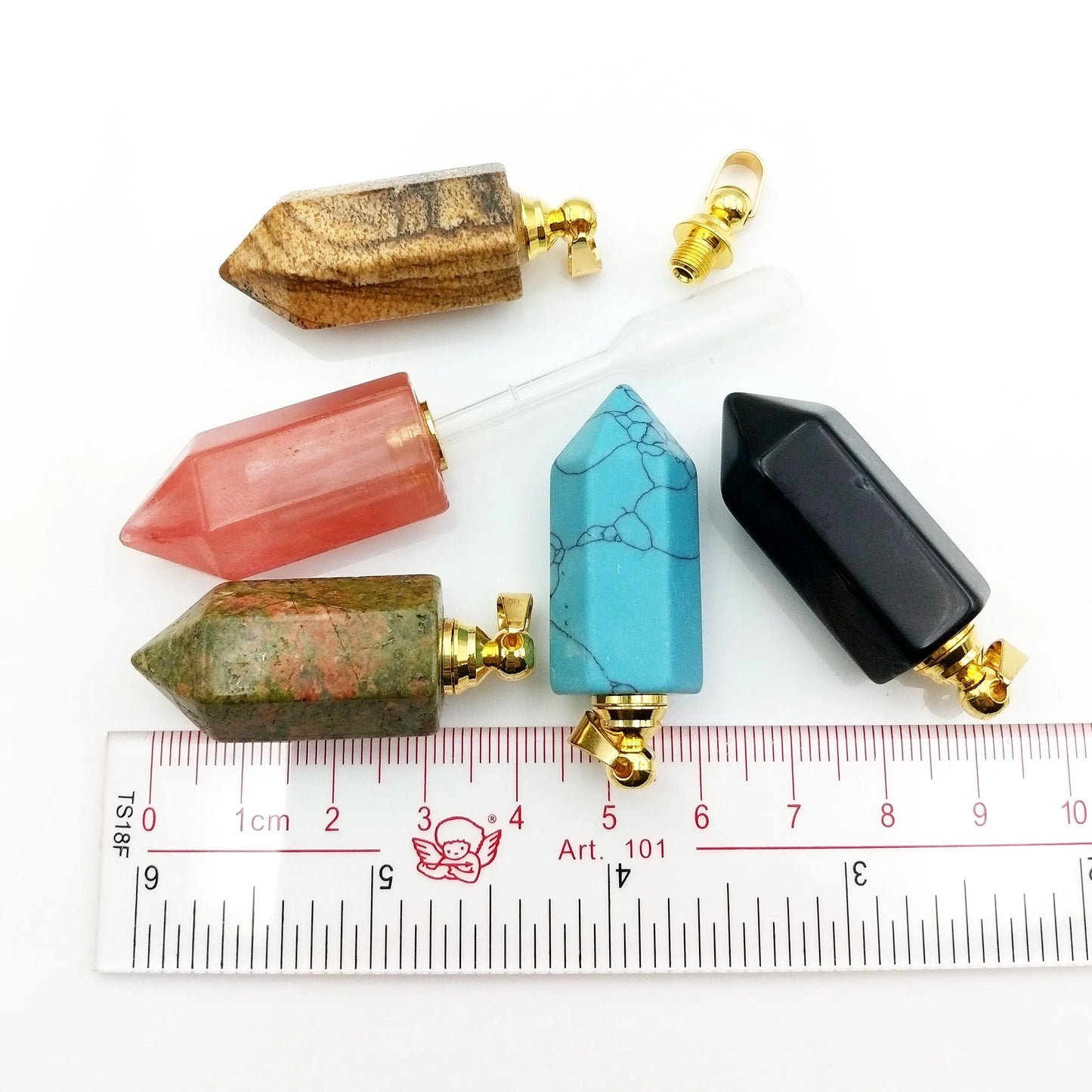Natural Stone Hexagonal Diffuser Pendant