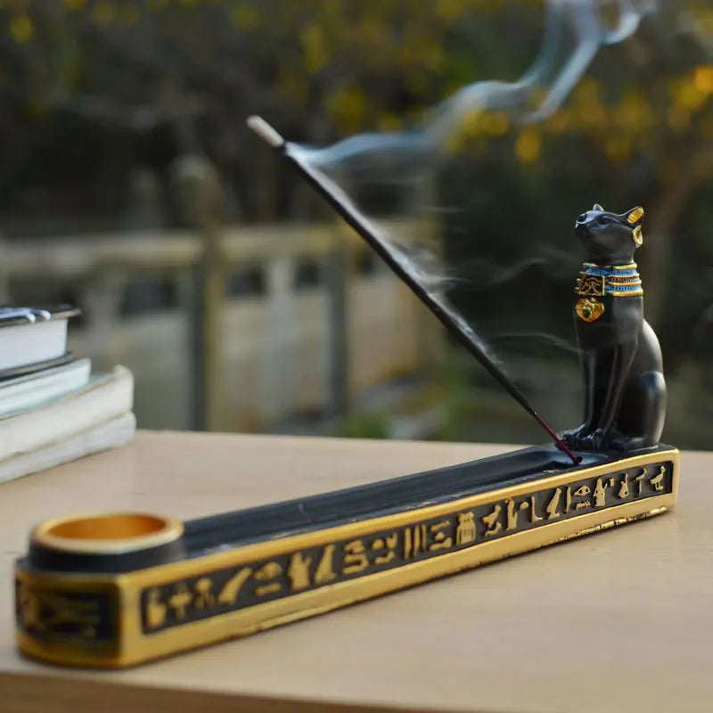 Bastet Stick & Cone Incense Burner