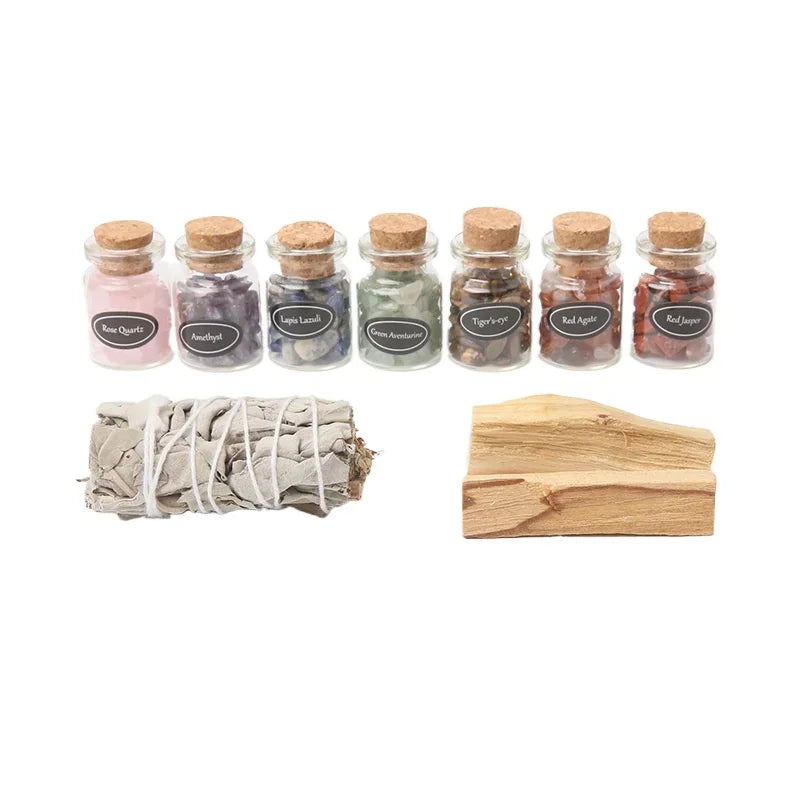 Crystal & Sage Smudging Kit – Purify, Protect, and Align Your Energy