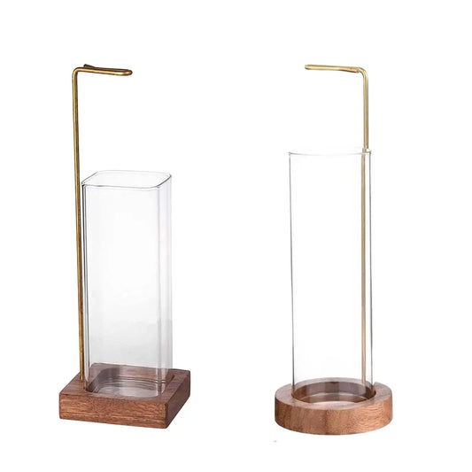 Modern Incense Burner with Glass Ash Catcher