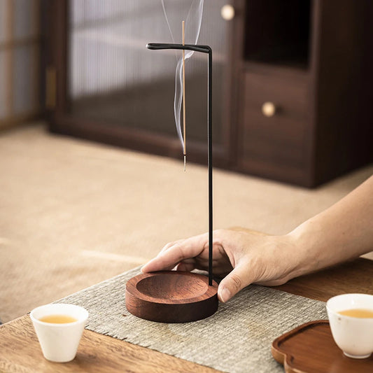 Stick Incense Burner with Ash Plate