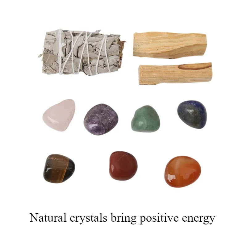 Crystal & Sage Smudging Kit – Purify, Protect, and Align Your Energy
