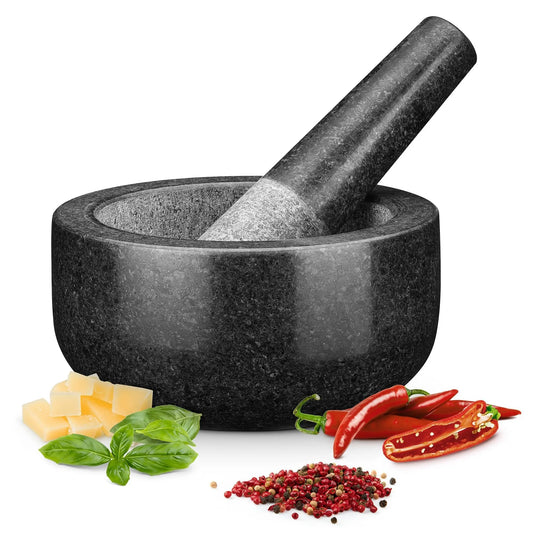 Solid Granite Mortar and Pestle Set