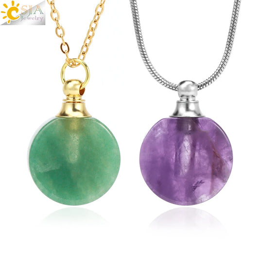 Natural Stone Essential Oil Necklace