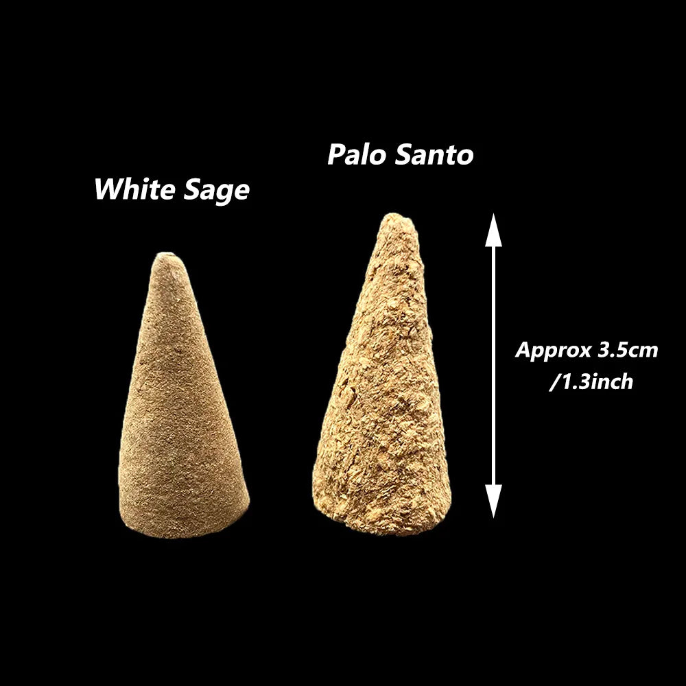 Palo Santo and White Sage Natural Incense Cones